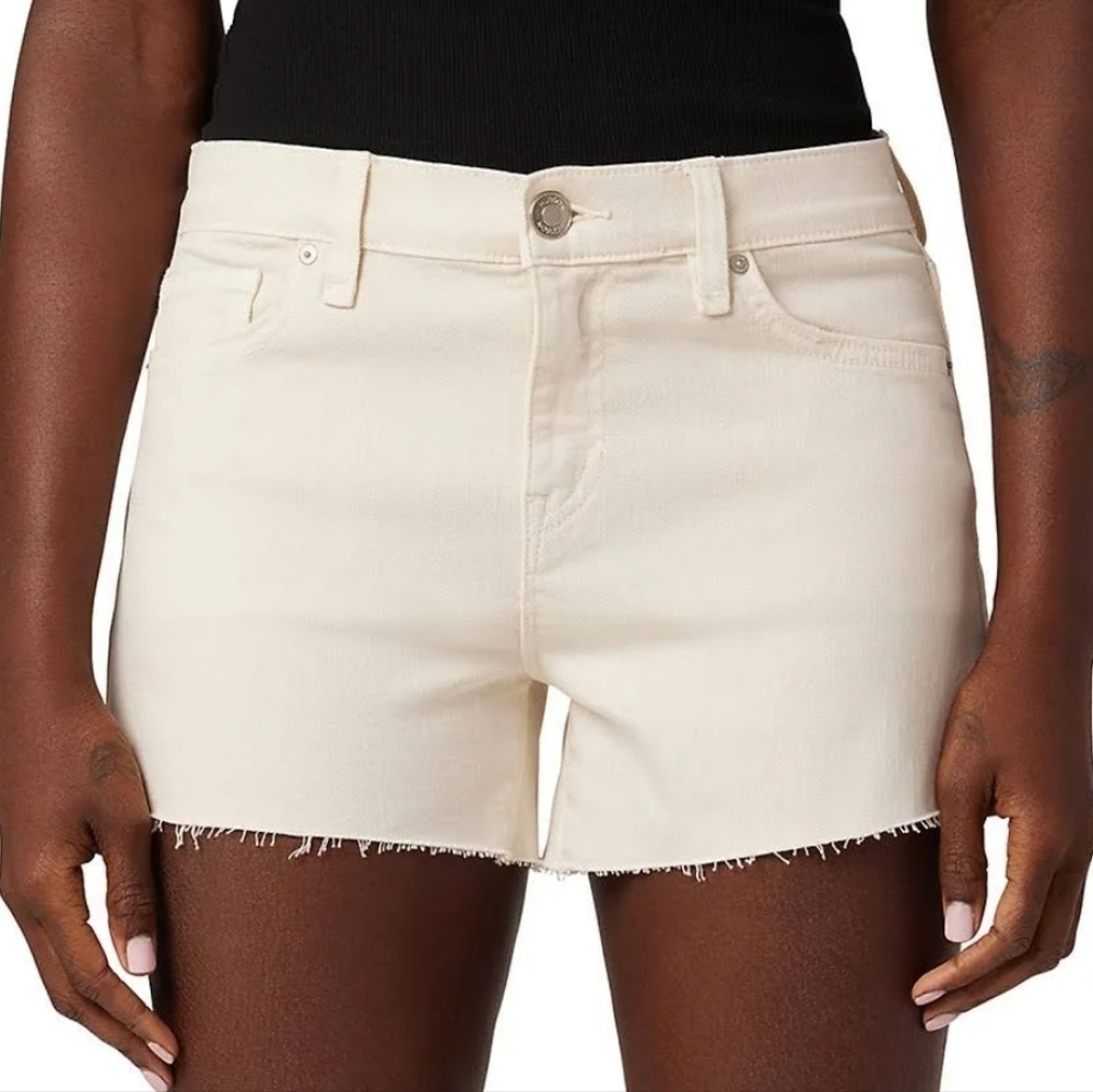 NWT HUDSON | $128 Gemma Mid-Rise Raw Hem Shorts - Picture 7 of 8
